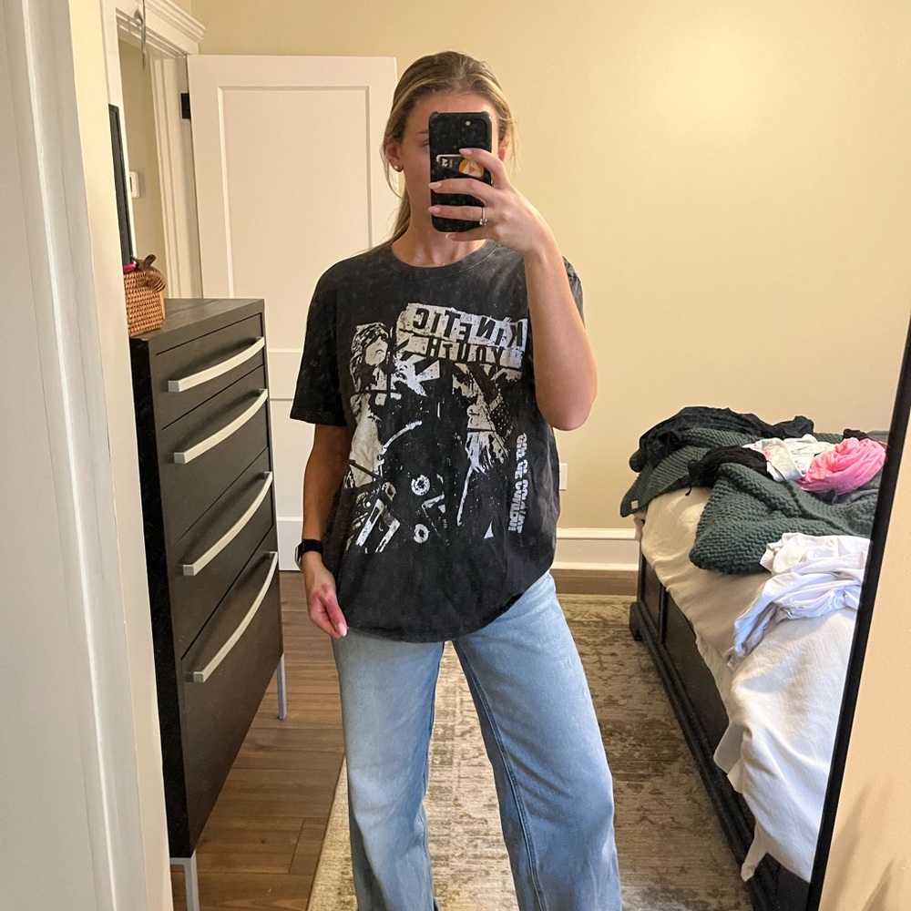 Hollister Charcoal Cotton Tee